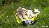 hot anaglyph bj from blonde bimbo