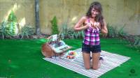 perky tits teen outdoors in crosseyed 3d porn