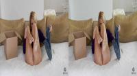 3D TV pornstar removing miniskirt
