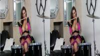 SBS 3D bigboobed goth chick licking drummsticks