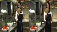 hot babe chef seducing waiter in true color 3d