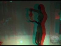 babe in the shower in anaglyph 3d