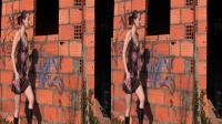 sexy miniskirt babe at an abandoned building in SBS 3-D