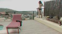 sexy french topless teen in real 3d outdoors
