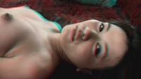 stereoscopic French babe with asian roots showing her perky tits to the 3d camera