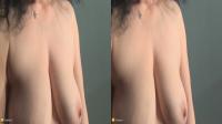 3D TV mature boobs