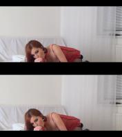 stereoscopic POV erotic deepthroat by russian babe