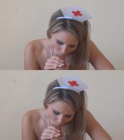 4D blowjob by pretty hottie nurse babe