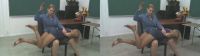 smacking blondes ass for 3D TV