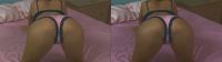 sexy tanned ass in panties in SBS 3D
