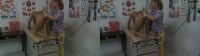 crossview 3d lesbian anal fingering by ponytailed blonde doctor