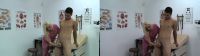 3D TV hardcore sexy blonde doctor gives handjob to her patient
