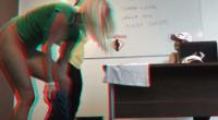 blonde getting undressed for porn audition filmed in real 3d