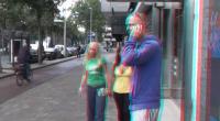 sexy sluts on the road in red cyan 3d