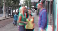 blonde asking directions in real 3d