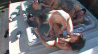 hottub orgy with hot babes in real 3d