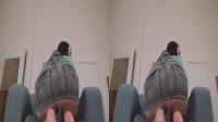 SBS 3D big aziatic ass in jeans miniskirt pointing at you in crosseyed 3-d