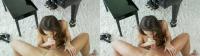 POV blowjob by sexy brunette pornstar April O Neil for 3dxstar