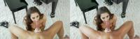 SBS 3D fellatio with sexy classy brunette babe April O Neil on her knees on the floor