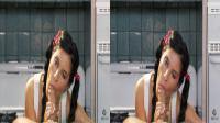 side by side 3D deeptrhoat blowjob by bettina dicapri a pigtailed brunette teen