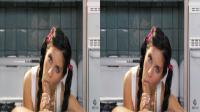 head in POV 3D for 3D TV by brunette pornstar bettina dicapri