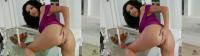 crossview 3D ass rubbing high class brunette chick