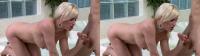 SBS 3D bigboobed blonde MILF gives oral sex by the hottub