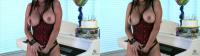 hot bigboobed babe playing with her pussy trough her sexy lingerie in SBS 3D