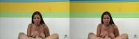 stereoscopic HJ in POV 3D by bigboobed brunette babe in your face