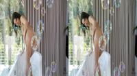 side by side 3D erotic pornstar Franceska Jaimes showing her bubble butt