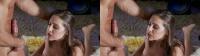 cutie spits on his cock during 4d stereoscopic blowjob
