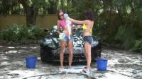 horny babes in sexy carwash in crossview 3d