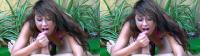 SBS 3D HJ from sexy brunette slut Jesse Jordan outdoors