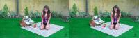 brunette babe Jesse jordan outdoors picknick in crossview 3d