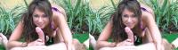 POV getting your cock sucked by pornstar babe Jesse Jordan in side-by-side 3D