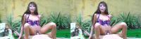 POV garden fucking with perky tits brunette slutty pornstar