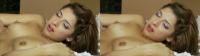 Lexi Bloom poses with a facefull of cum in true color 3D