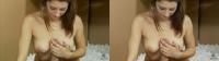 hot brunette teen lets dude fuck her between her big young tits in true color 3d porn