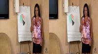 side by side cougar seductress gives presentation to staff in side by side 3d