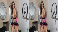 3D TV SBS Mason Moore bigtitted brunette stripping for sexy lingerie