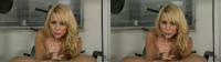 Monique Alexander plays with the cum in her mouth in crossview 3D