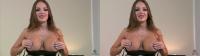 3D TV bigboobed french maid playing with her hard nipples