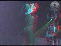 anaglyph 3d bigboobed stipper during the erotica beurs in Mechelen