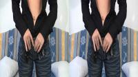 SBS 3D sexy babe doing a striptease