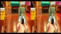 side-by-side 3D pussy eating for sexy blonde teen