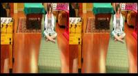 cute teen gamerchick getting foreplay massage in SBS 3D