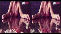 stereoscopic doggystyle while teen gets support from an arcade game