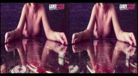 playing an arcade game while getting fucked from behind in true color 3D featuring blonde teen Jenna Suvari