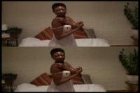 black amateur jocelyne stripping from her sexy nightee in true color 3D