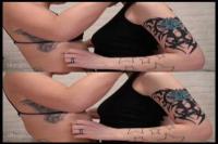 tattood babes undressing eachoter in front of the 3D camera